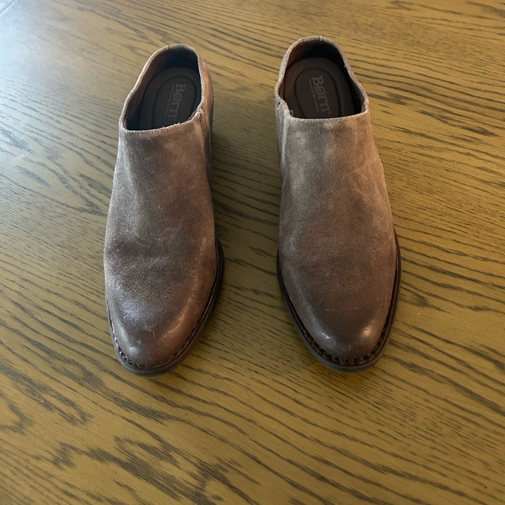 Born leather mule boots - Sz 9 - Picture 2 of 7